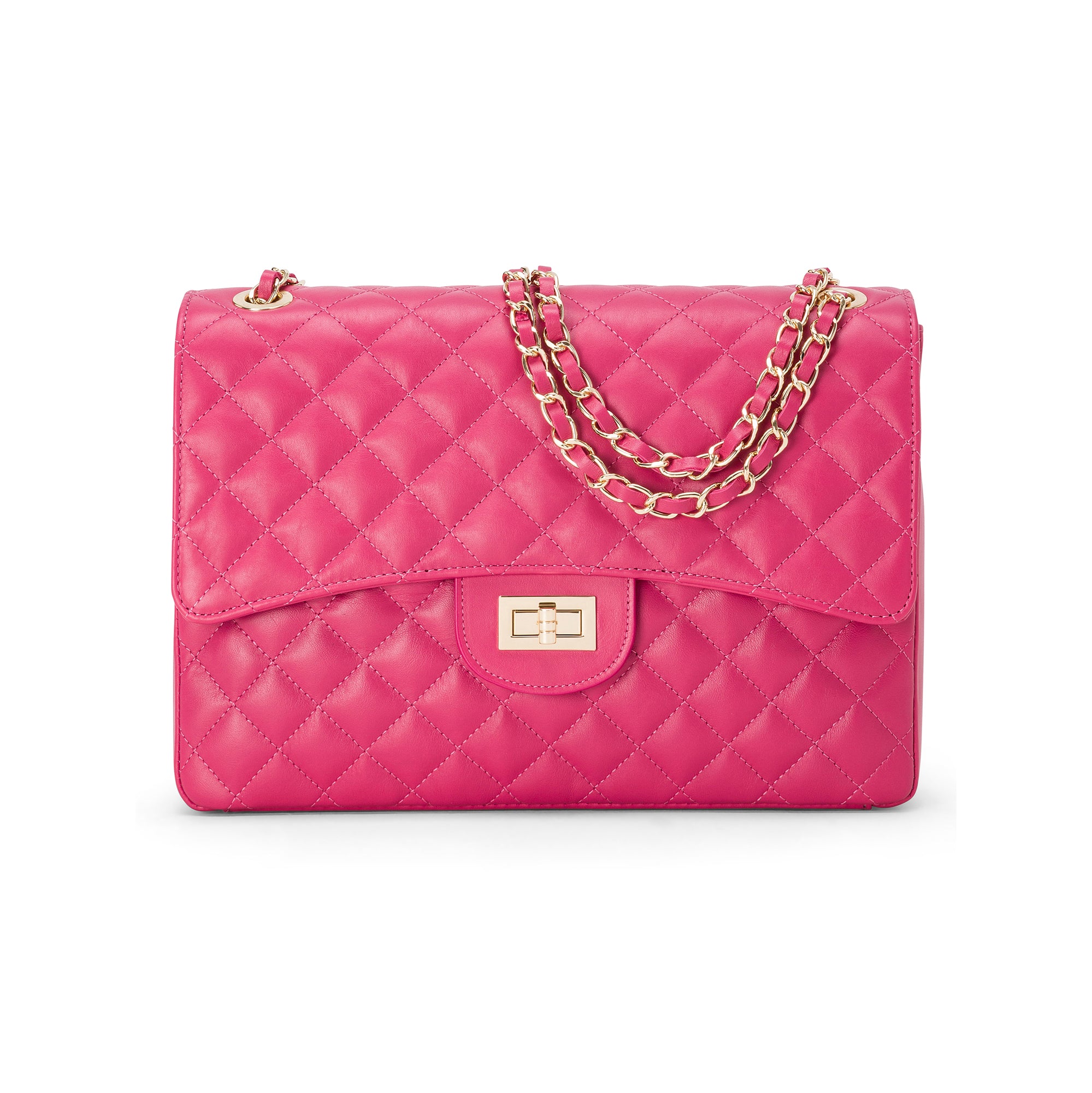 Borsa Donna a Spalla Fucsia, in Vera Pelle, Made In Italy, Vivienne Parubi Borse - foto prodotto